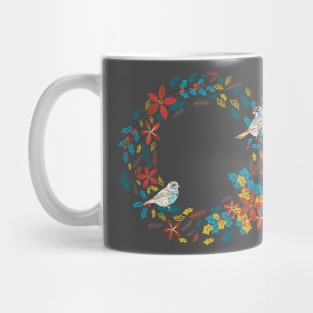 Cute Bird Wreath Mug